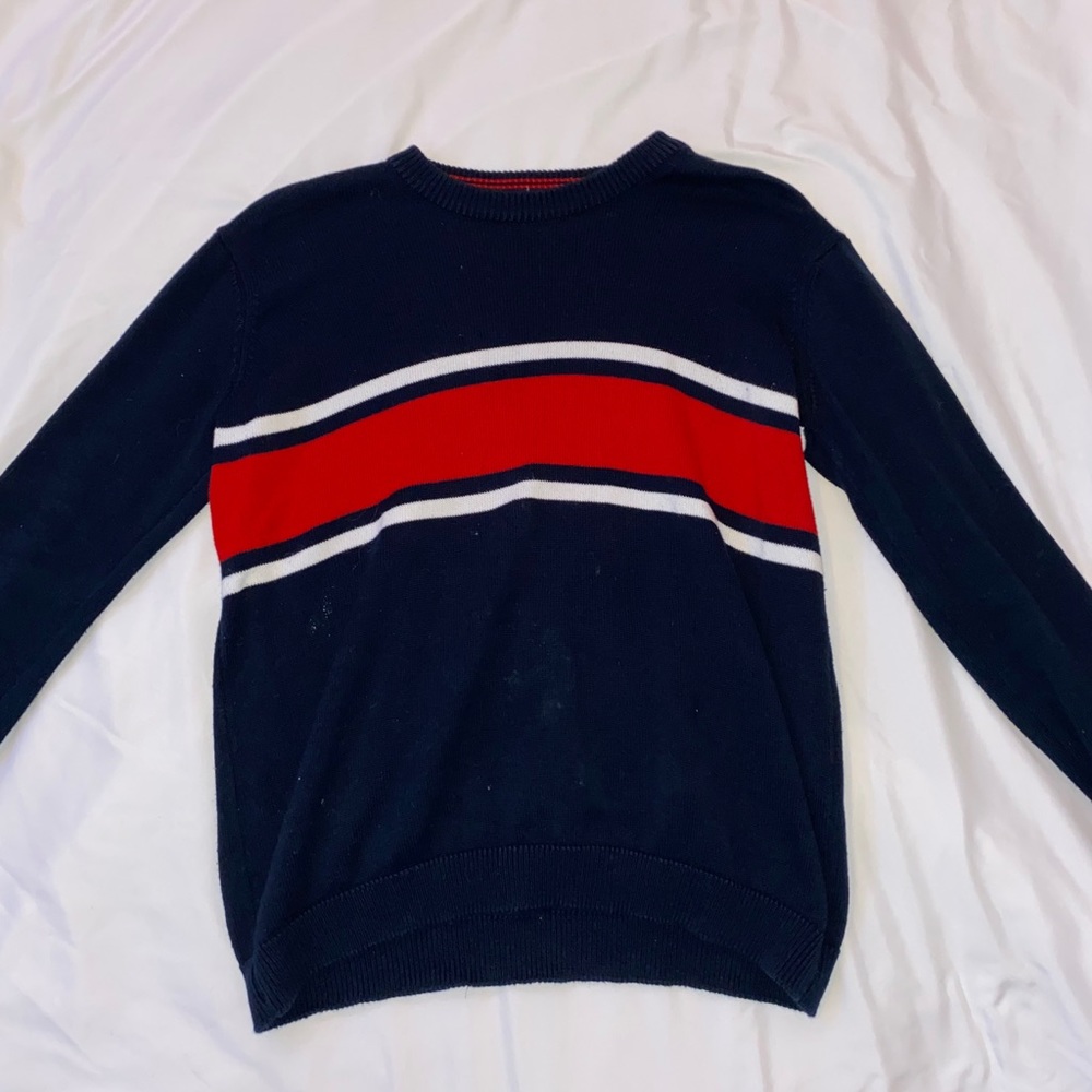 Red, blue, and white Brandy Melville sweater